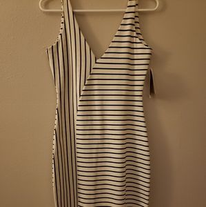 Black and white dress.